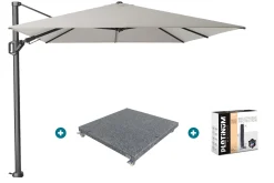 Platinum Challenger Premium T2 3.5x2.6 m - Manhattan Grey met voet en hoes
