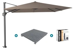 Platinum Challenger Premium T1 3x3 m - Havanna Taupe met voet en hoes