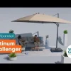 Platinum Challenger Premium T1 3.5x3.5 m - Manhattan Grey met voet en hoes