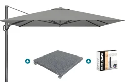 Platinum Challenger Premium T1 3.5x3.5 m - Manhattan Grey met voet en hoes