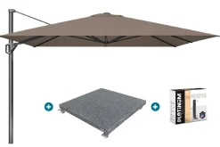 Platinum Challenger Premium T1 3.5x3.5 m - Havanna Taupe met voet en hoes