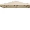 Platinum Challenger Premium T2 3x3 m Champagne Teak - met ingraafvoet en hoes