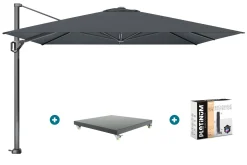 Platinum Challenger Premium T1 3.5x3.5 m - Faded Black met Marbella voet + hoes