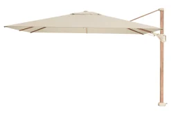 Platinum Challenger rechthoek zweefparasol T2 Premium - 2,6 x 3,5 m. - Champagne Teak