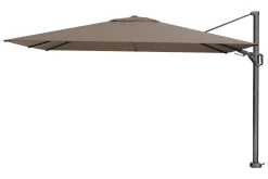 Platinum Challenger rechthoek zweefparasol T2 Premium - 2,6 x 3,5 m. - Havana Taupe