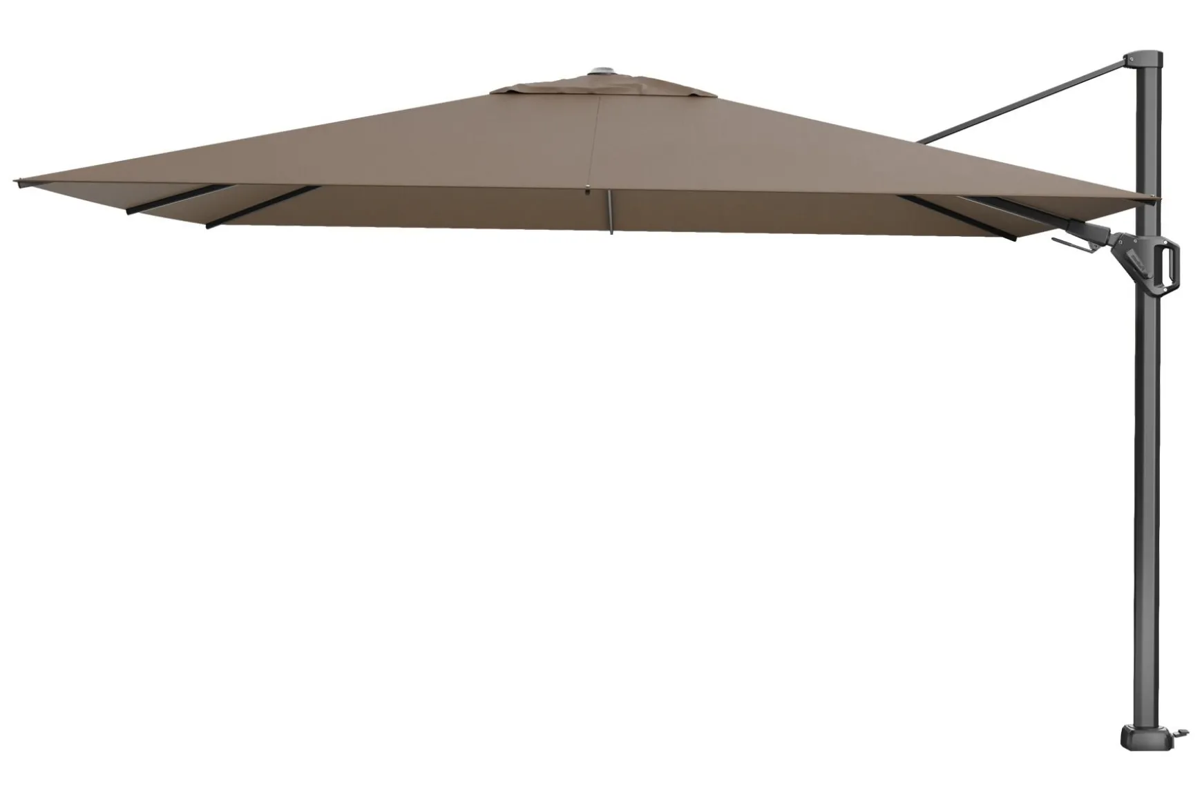 Platinum Challenger rechthoek zweefparasol T2 Premium - 2,6 x 3,5 m. - Havana Taupe