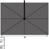 Platinum Challenger T2 zweefparasol premium - 3,5x2,6 m. - Champagne