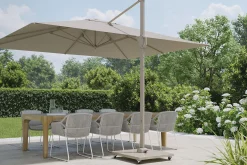 Platinum Challenger Zweefparasol T1 Premium 4x3 m. - Champagne - Sandstone