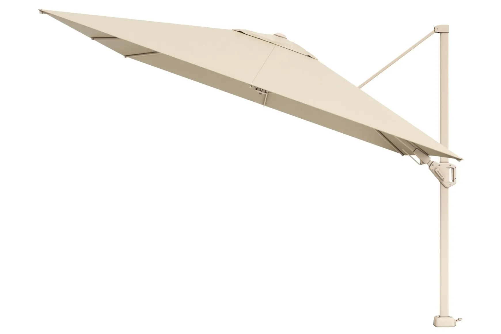 Platinum Challenger Zweefparasol T2 premium - 3x3 m. Champagne - Sandstone
