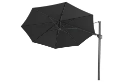 Platinum Challenger Zweefparasol T2 premium - 3,5 m. rond Faded black