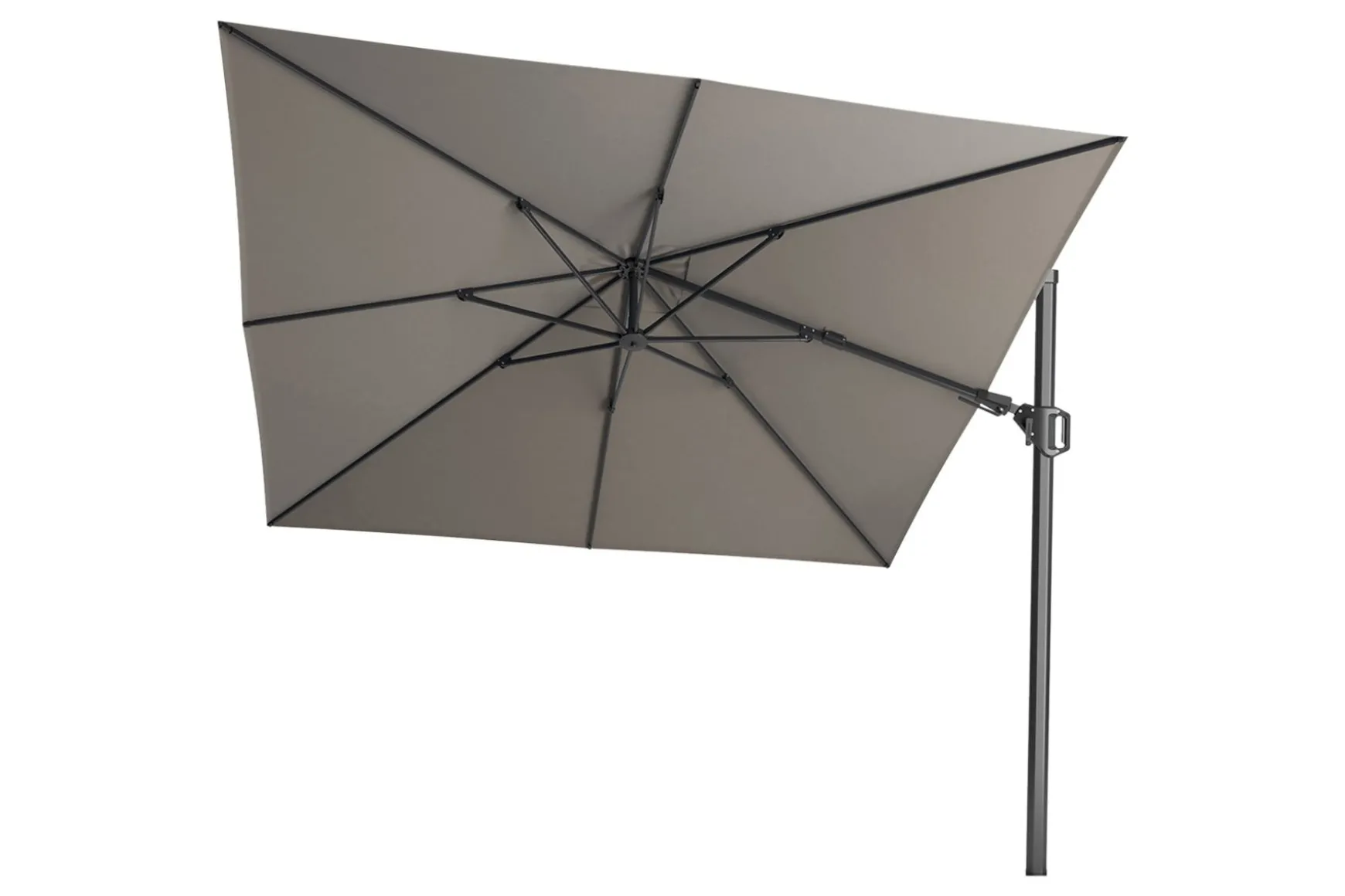 Platinum Challenger Zweefparasol T2 premium - 3x3 m. Manhattan Grey