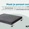Platinum Challenger zweefparasol T2 - 3x3 m. - Taupe
