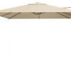 Platinum Challenger Zweefparasol T2 premium - 3x3 m. Champagne Teak