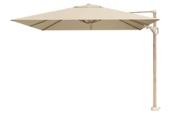 Platinum Challenger Zweefparasol T2 premium - 3x3 m. Champagne Teak