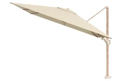 Platinum Challenger Zweefparasol T2 premium - 3x3 m. Champagne Teak