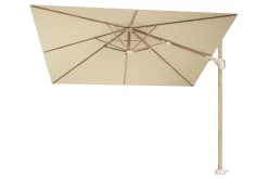 Platinum Challenger Zweefparasol T2 premium - 3x3 m. Champagne Teak