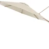 Platinum Challenger Zweefparasol T2 premium - 3,5 m. rond - Champagne Teak