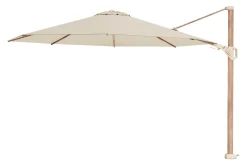 Platinum Challenger Zweefparasol T2 premium - 3,5 m. rond - Champagne Teak