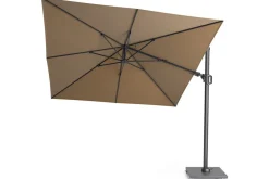 Platinum Challenger zweefparasol T2 - 3x3 m. - Taupe - met ingraafvoet en hoes