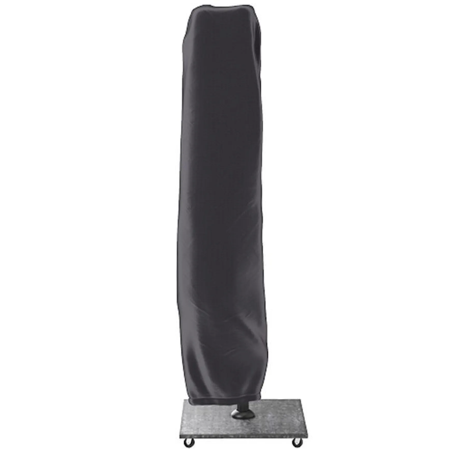 Platinum Challenger zweefparasol T2 - 3x3 m. - Faded Black- met ingraafvoet en hoes