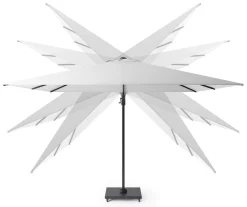 Platinum Challenger zweefparasol T2 - 3x3 m. - Havana Taupe - met ingraafvoet en hoes
