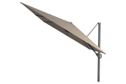 Platinum Challenger zweefparasol T1 Premium 4x3 m. - Havana Taupe - met ingraafvoet en hoes