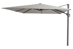 Platinum Challenger zweefparasol T1 Premium 4x3 m. - Manhattan Grey - met ingraafvoet en hoes