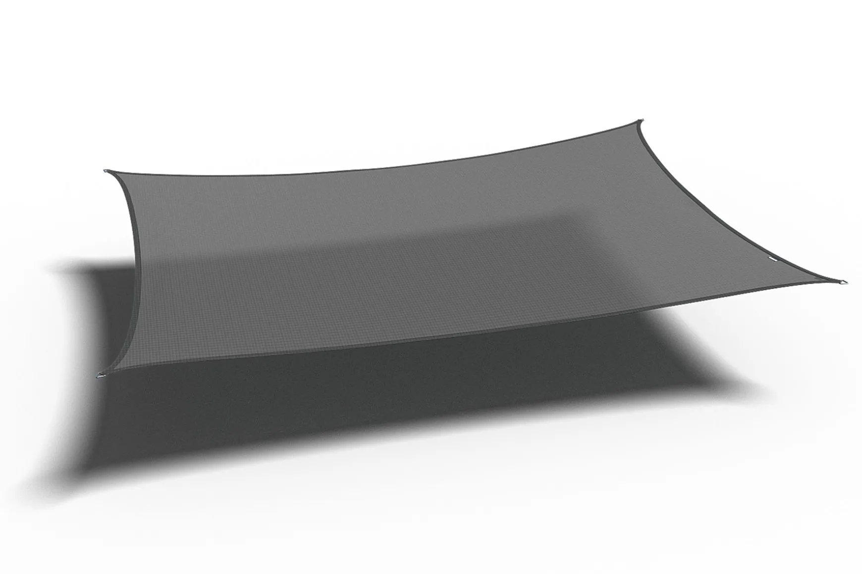 Platinum Coolfit schaduwdoek rechthoek antraciet 3x4 m