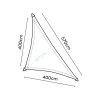 Platinum Coolfit schaduwdoek driehoek 4x4x5,7m. Gebroken Wit