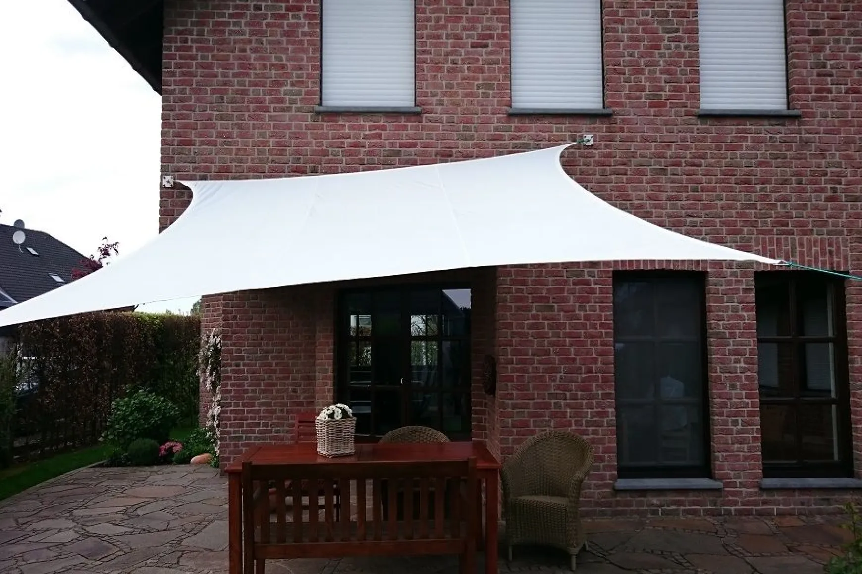 Platinum Dreamsail schaduwdoek vierkant ecru 4x4 m