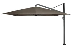 Platinum Icon T1 Zweefparasol - 4x3m. - Havanna taupe met verzwaarde voet en hoes