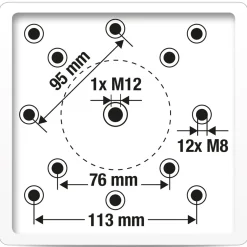 Platinum ingraafparasolvoet XL