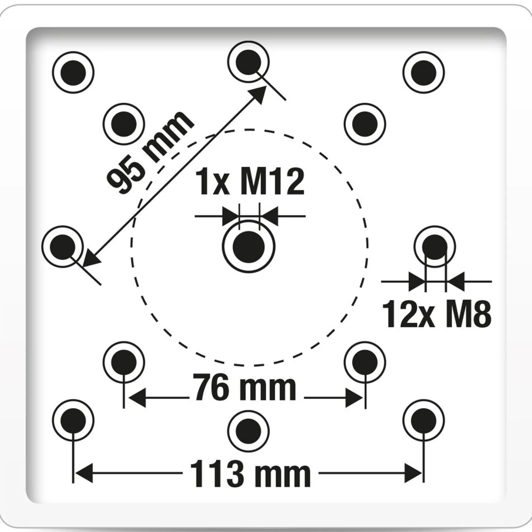 Platinum ingraafparasolvoet XL