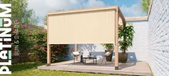 Platinum Nesling Coolfit rolgordijn 98x240 cm. - Off white