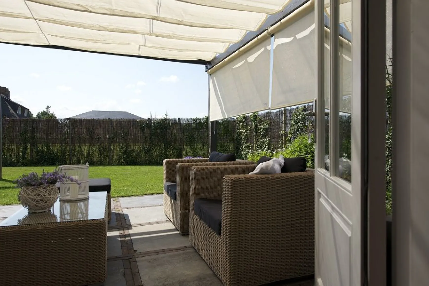 Platinum Nesling Coolfit rolgordijn 198x240 cm. - Gebroken wit