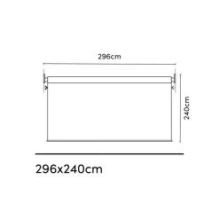 Platinum Nesling Coolfit rolgordijn 296x240 cm. - Zand