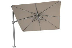 Platinum Nexus T2 zweefparasol 3x3 m. - Havanna taupe - met Madrid voet en hoes