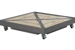 Platinum Nexus T2 zweefparasol 3x3 m. - Havanna taupe - met vulbare voet en hoes