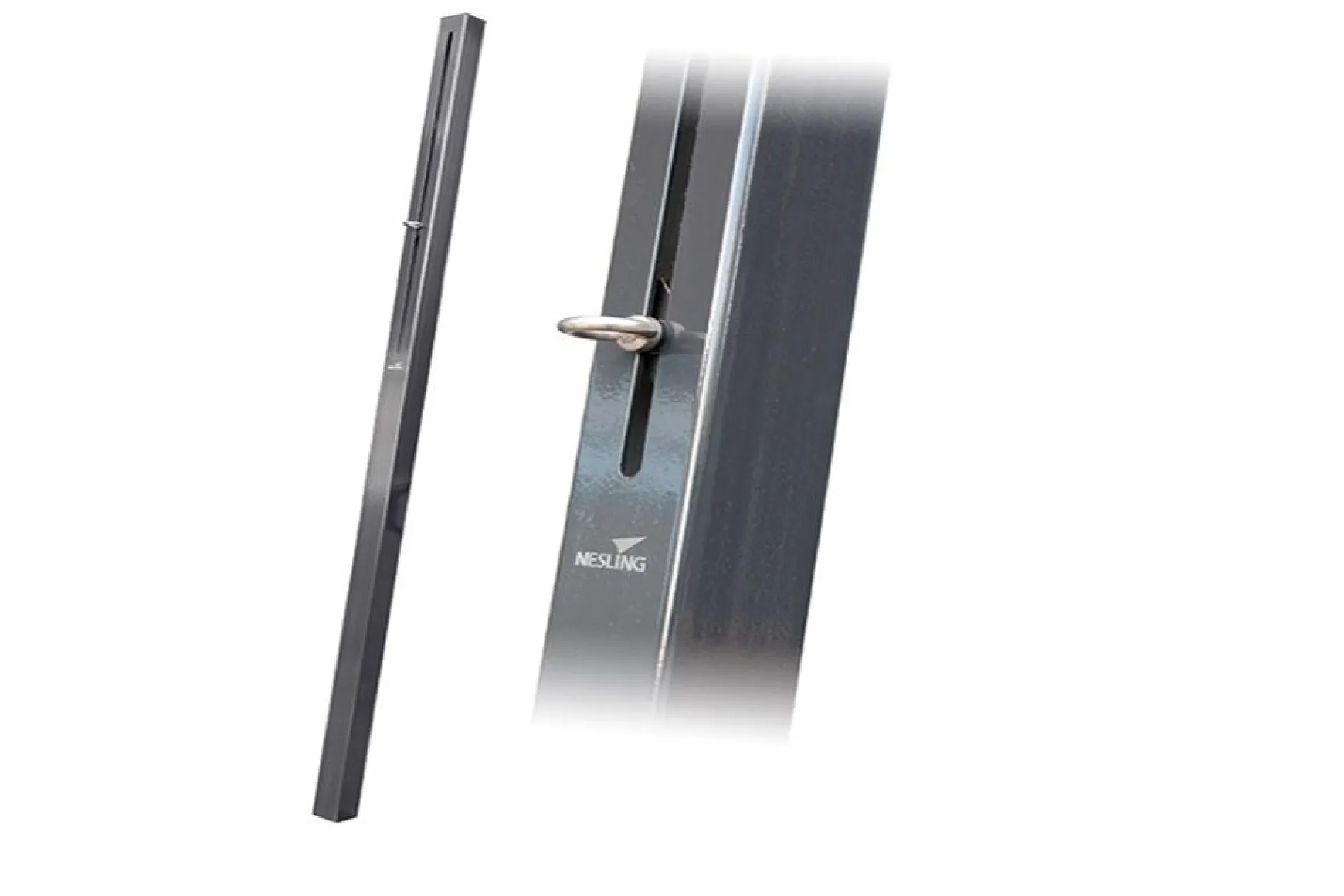 Platinum paal met flexoog 240 cm. - antraciet