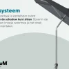 Platinum Riva stokparasol 3 m. rond - Rood