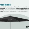 Platinum Riva stokparasol 3,5 m. rond - Antraciet