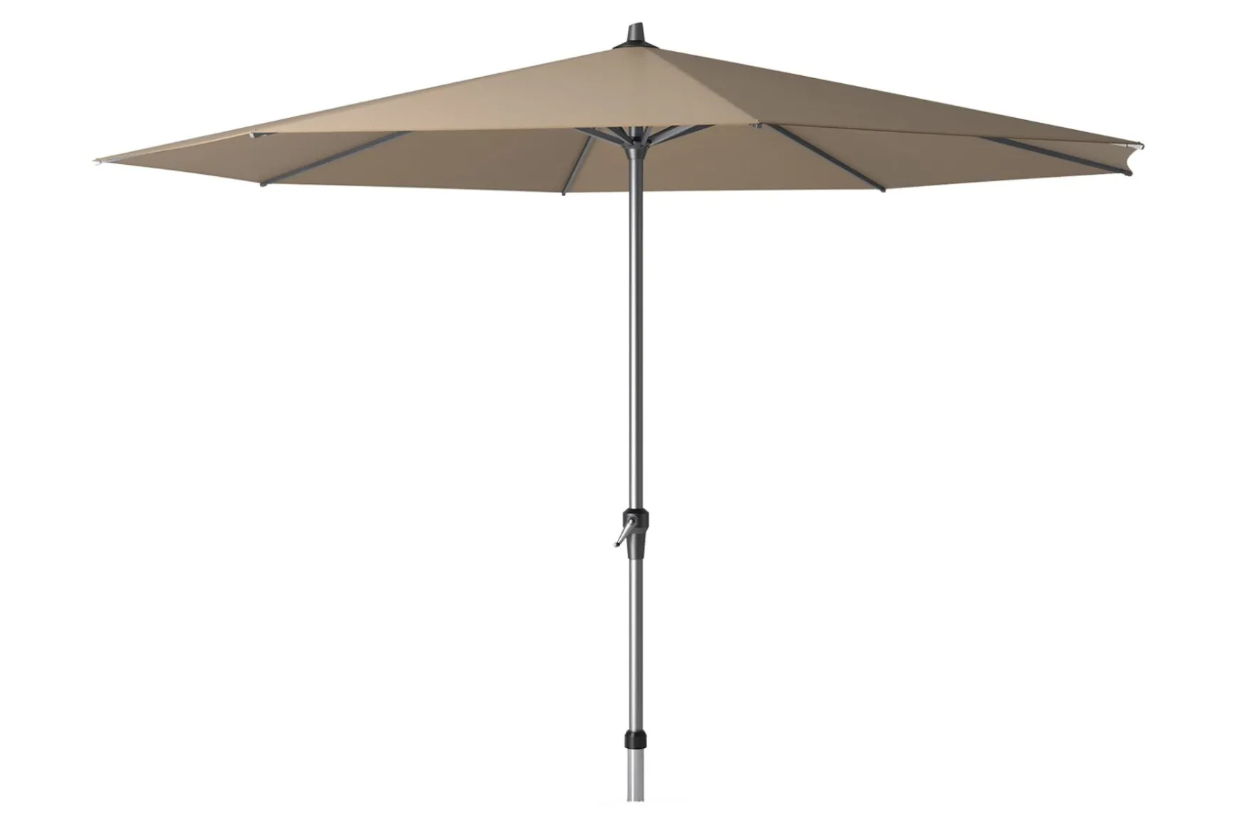 Platinum Riva stokparasol 3,5 m. rond - Taupe