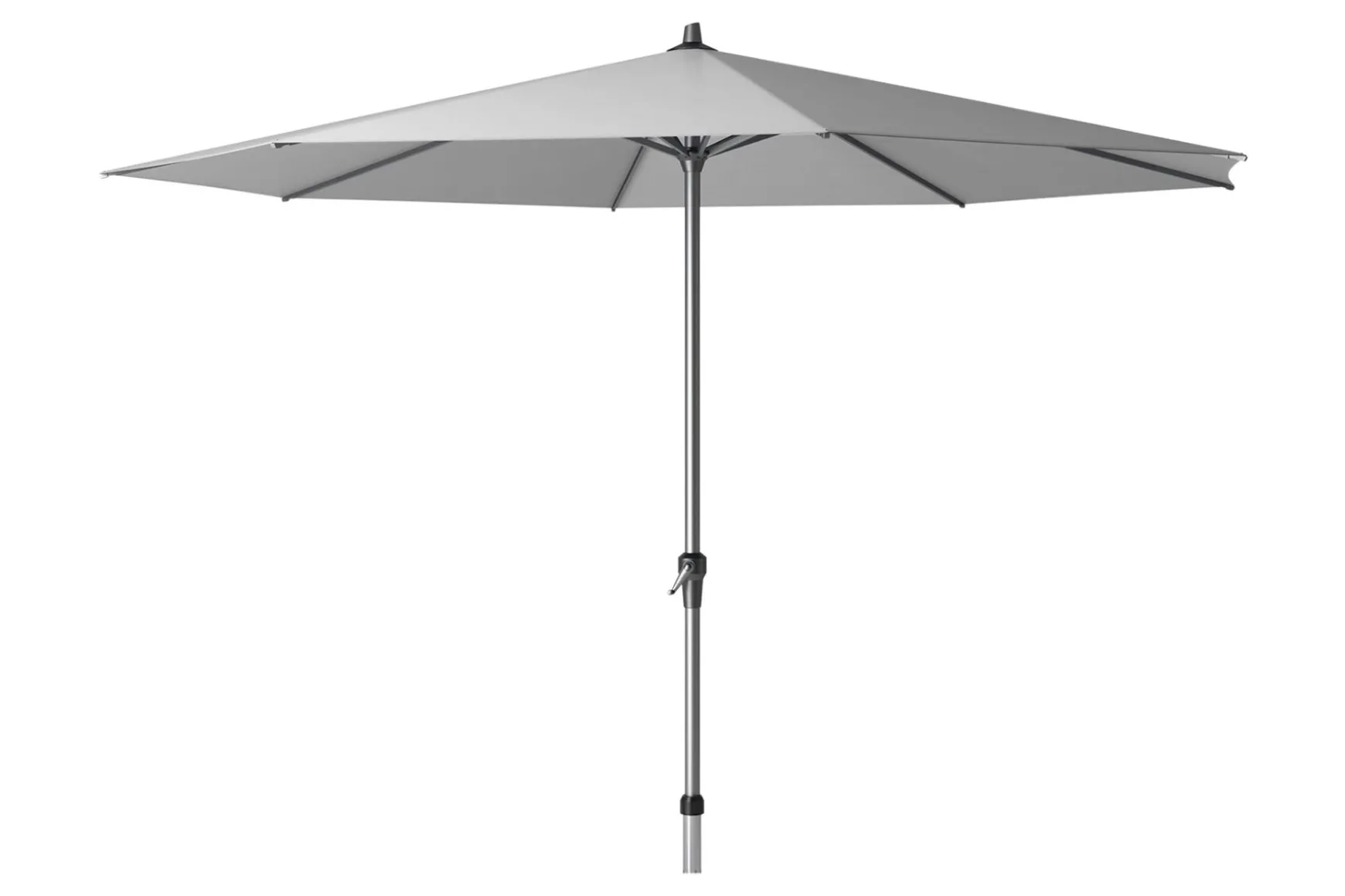 Platinum Riva stokparasol 3,5 m. rond - Light grey