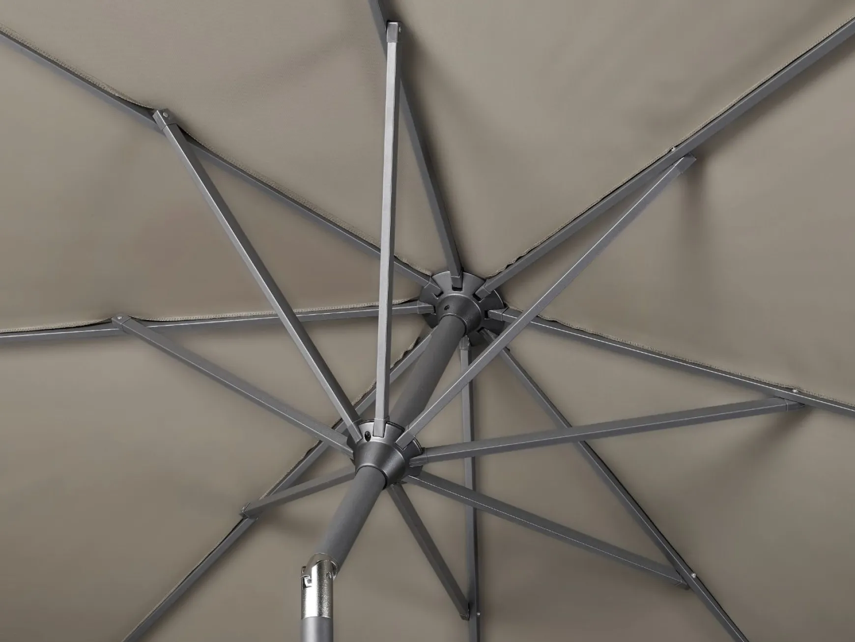Platinum Riva stokparasol 3 m. rond - Teak Taupe - Op=Op