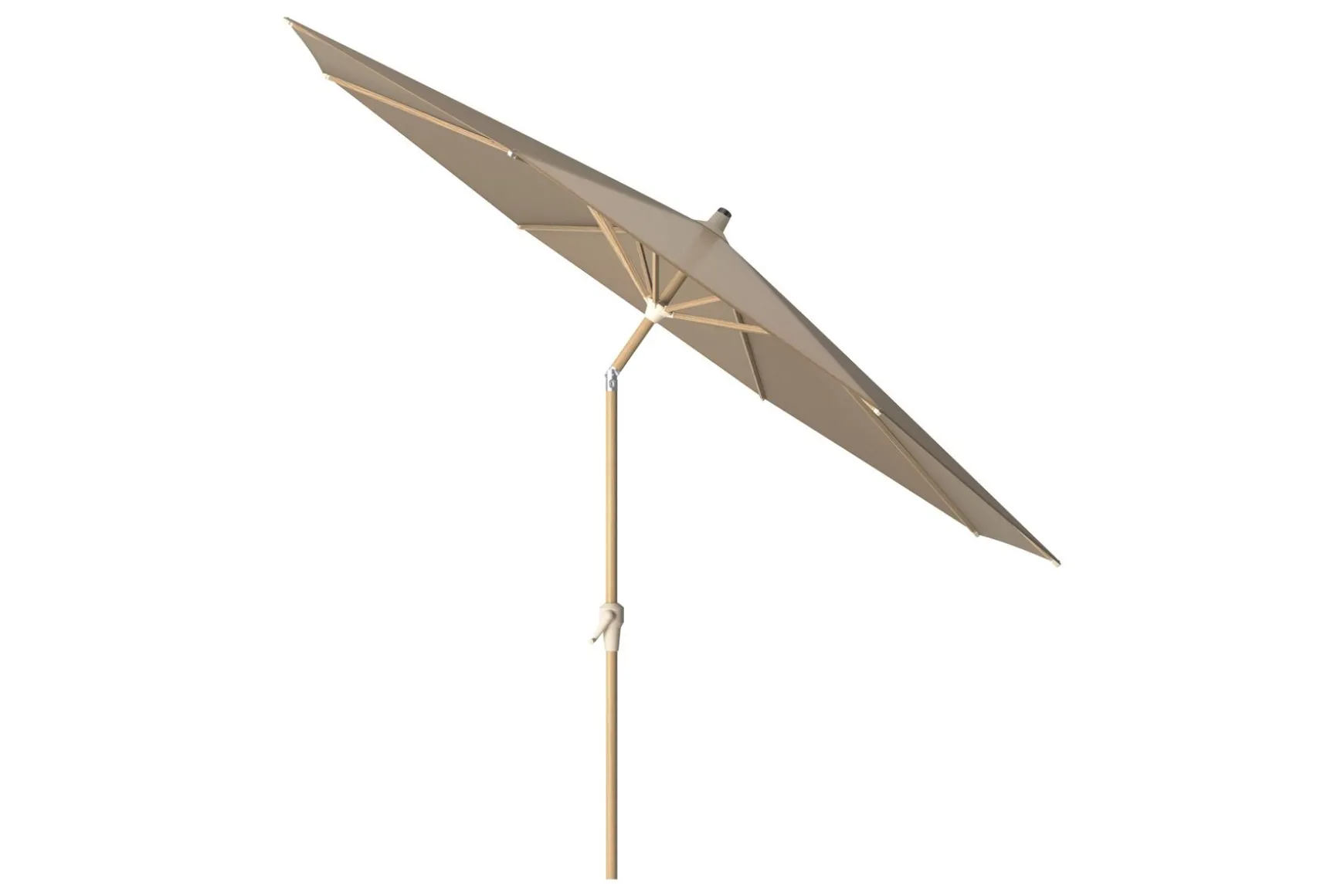 Platinum Riva stokparasol 3 m. rond - Teak Taupe - Op=Op