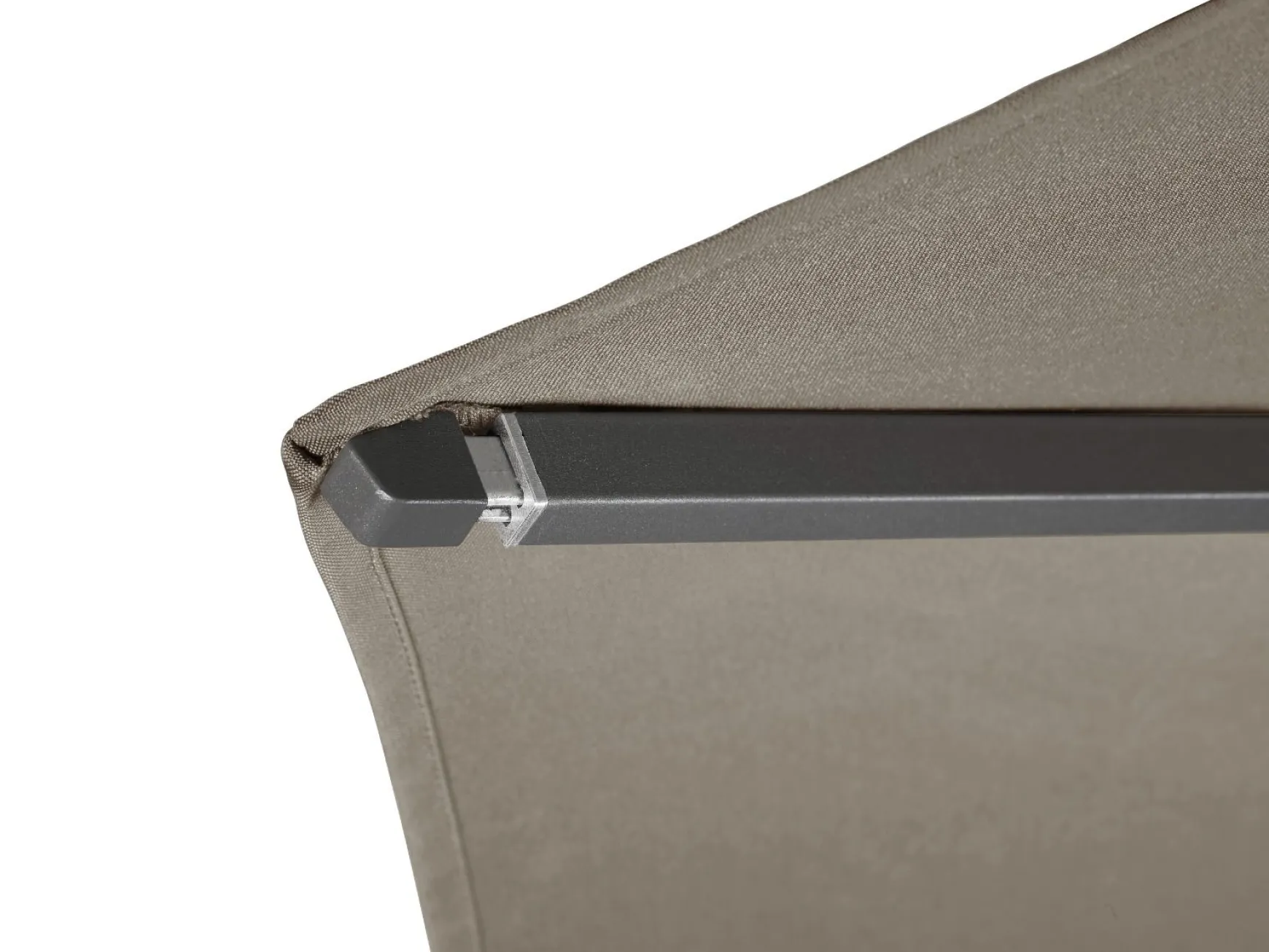 Platinum Riva stokparasol 3 m. rond - Teak Taupe - Op=Op
