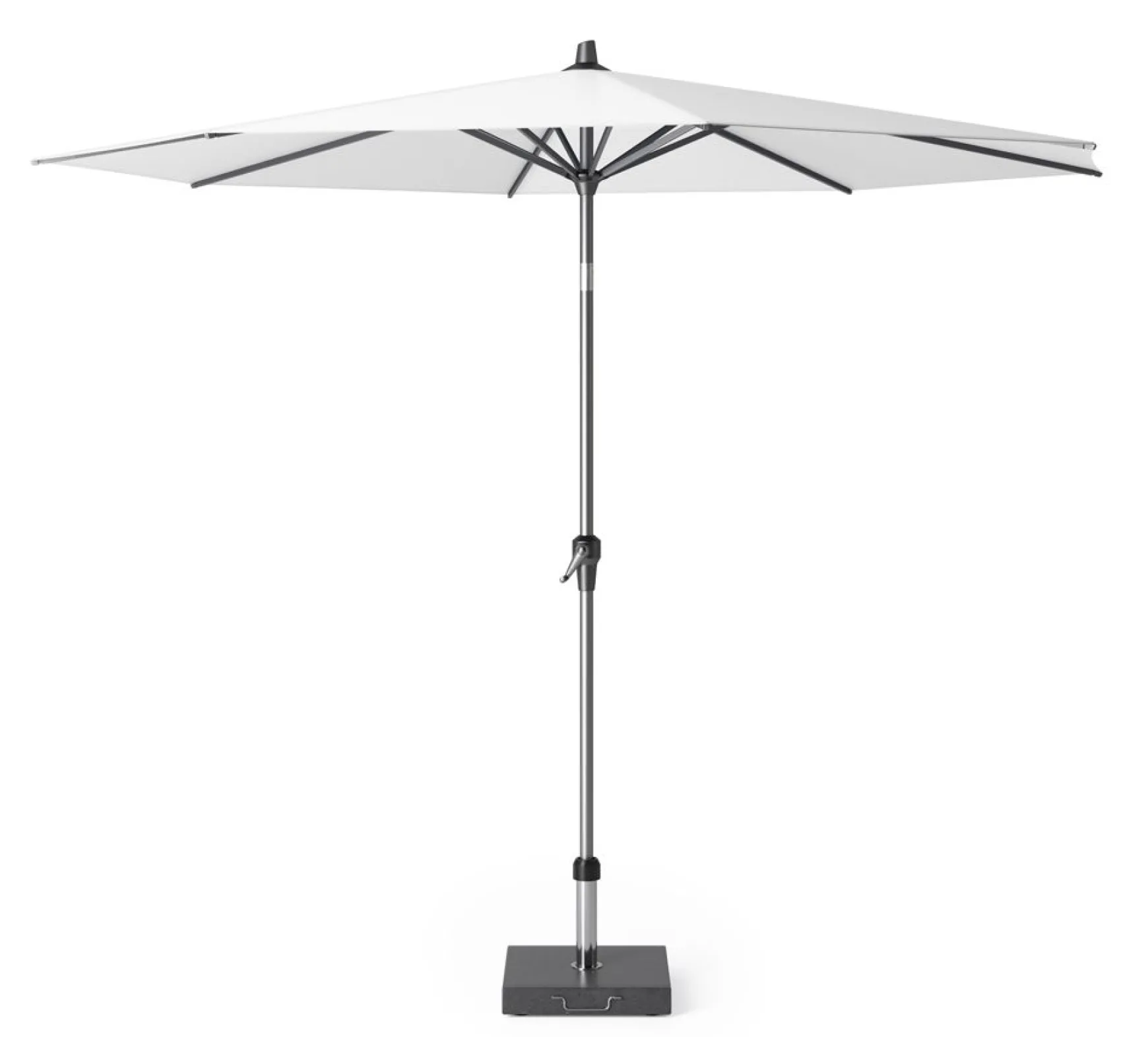 Platinum Riva stokparasol 3 m. rond - Wit