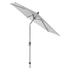 Platinum Riva stokparasol 2,5 m. rond - Light Grey