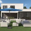Platinum Riva stokparasol 3 m. rond - Black