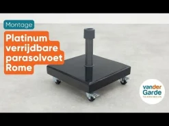 Platinum verrijdbare parasolvoet Rome 40 kg - Black Polished